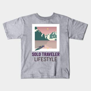 Solo Traveler Lifestyle Kids T-Shirt